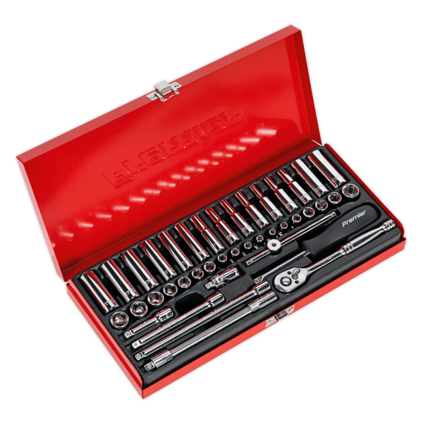 Metric/Imperial Socket Set 1/4"Sq Drive 41pc