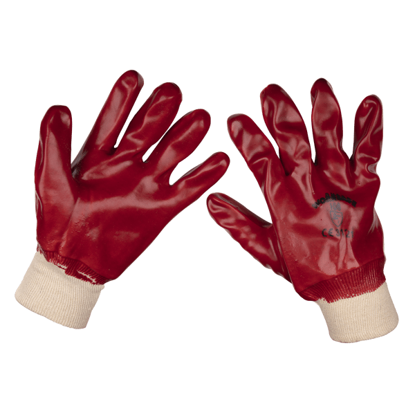 PVC Knit Wrist Gloves, X-Large - Pair