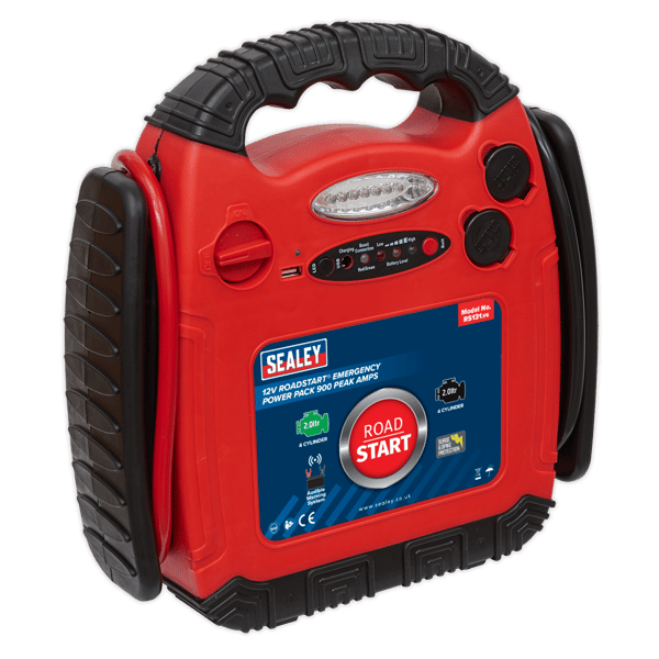 12V Emergency Jump Starter 900 Peak Amps