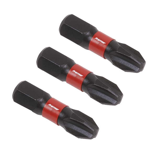 Phillips Impact Power Tool Bits #3 x 25mm 3pc