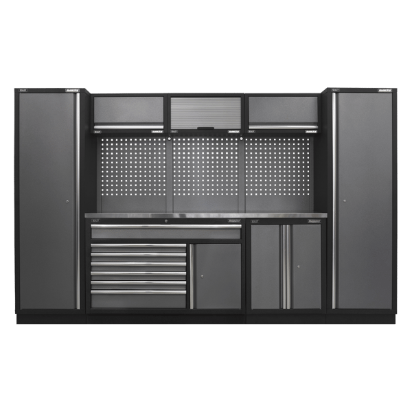 Superline PRO(R) Storage System with Stainless Steel Worktop 3.24m