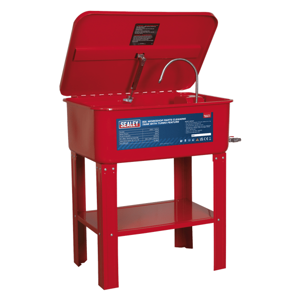 Workshop Parts Washer with Turbo Feature 50L