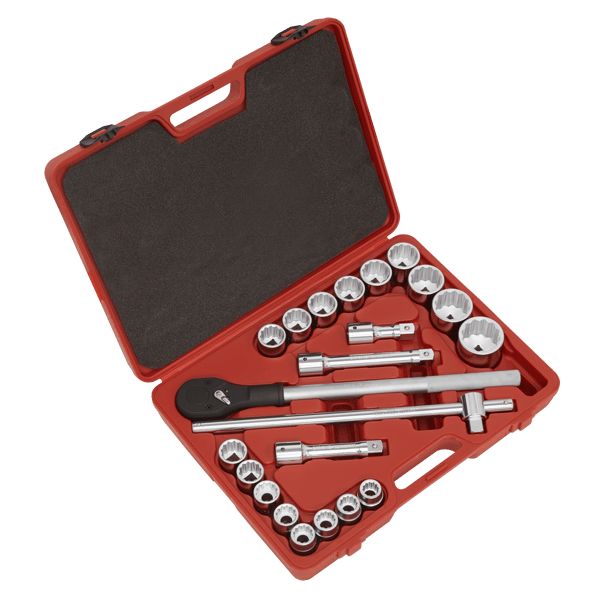 Socket Set 3/4"Sq Drive 12-point 22pc