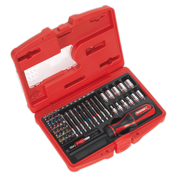 Fine Tooth Ratchet Screwdriver & Accessory Set 51pc