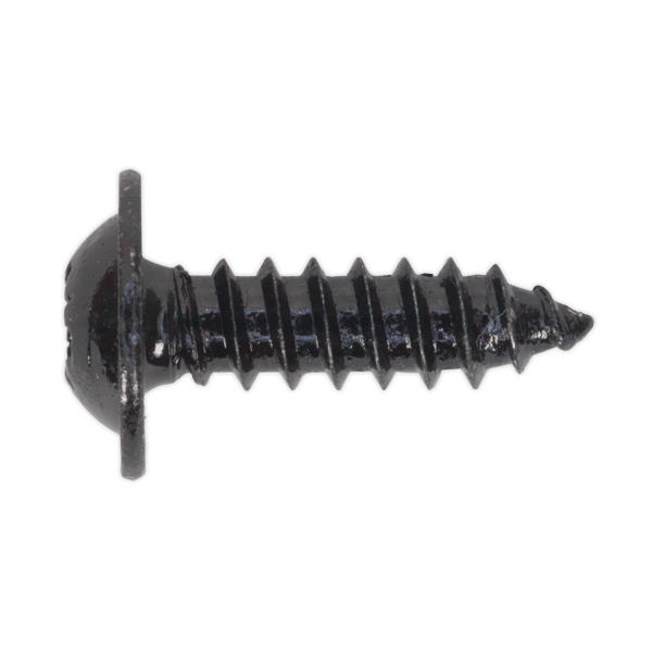 Self-Tapping Pozi Flanged Head Screw 4.8 x 16mm, Black - Pack of 100