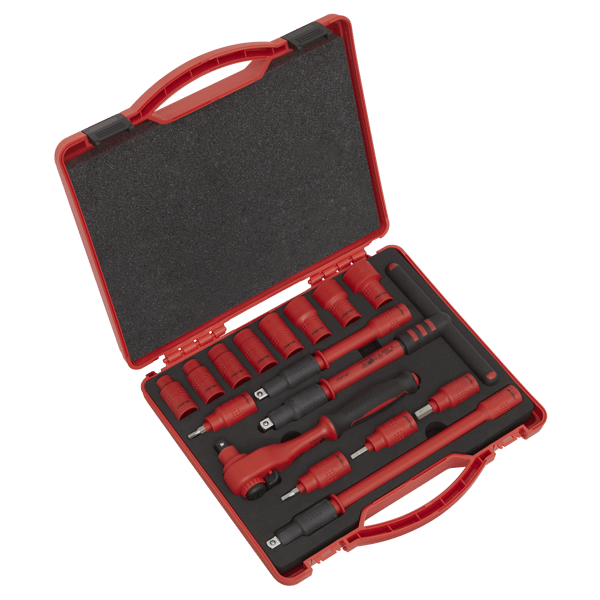 Insulated Socket Set 3/8"Sq Drive 16pc - VDE Approved