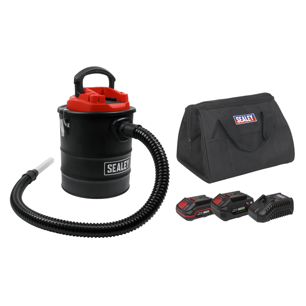 SV20 Series 15L Cordless Handheld Ash Vacuum Cleaner Kit 20V Kit - 2 Batteries