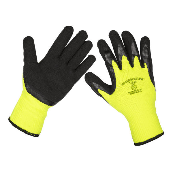 Thermal Super Grip Gloves, Large - Pack of 12 Pairs