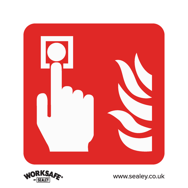 Fire Alarm Symbol Safety Sign - Rigid Plastic