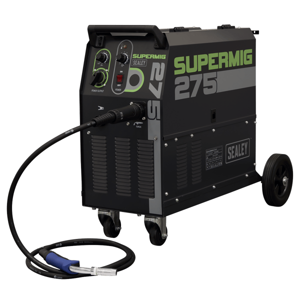 Professional Gas/Gasless MIG Welder with Binzel(R) Euro Torch 270A 230V