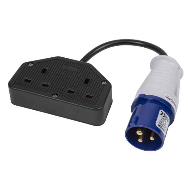 Twin Trailing Socket & Cable Set 16A/13A