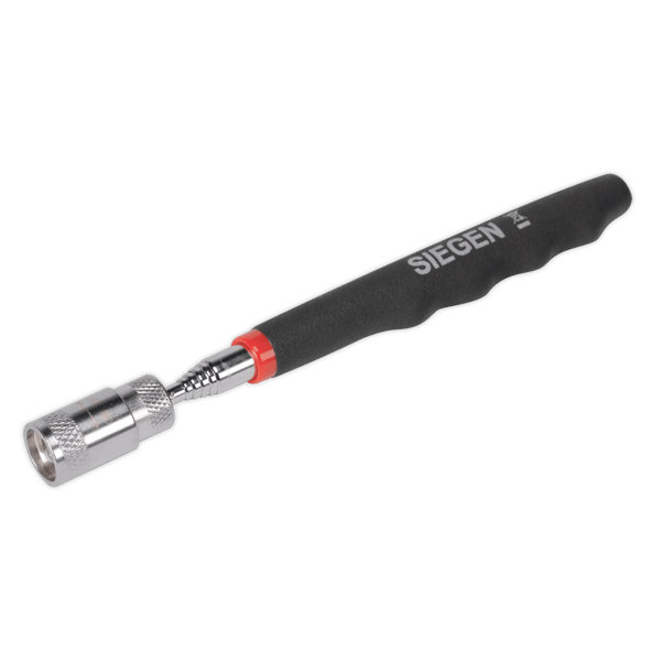 Siegen Heavy-Duty Magnetic Pick-Up Tool with LED 3.6kg Capacity