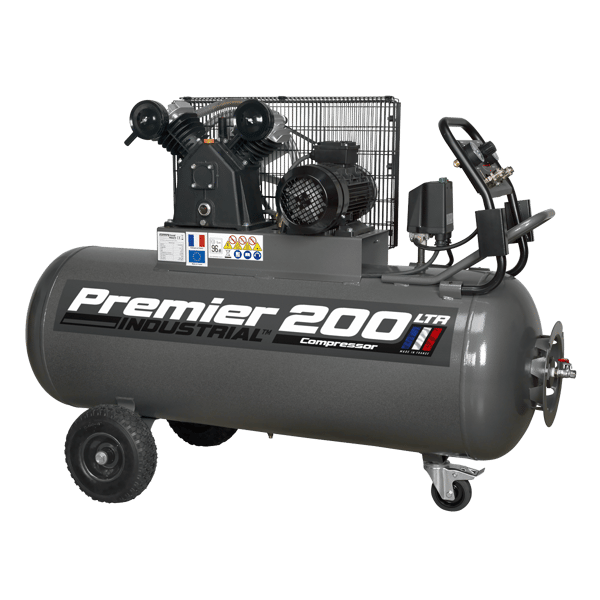 200L Belt Drive Air Compressor with Front Control Panel