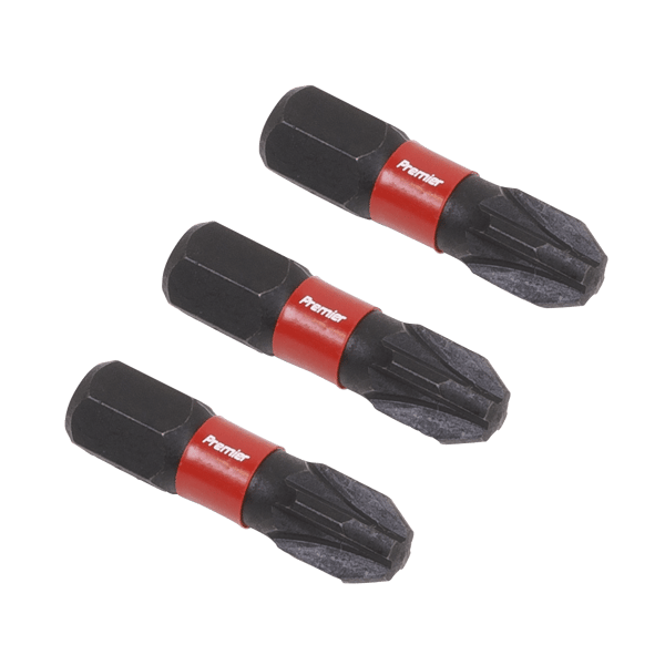 Pozi Impact Power Tool Bits #3 x 25mm 3pc