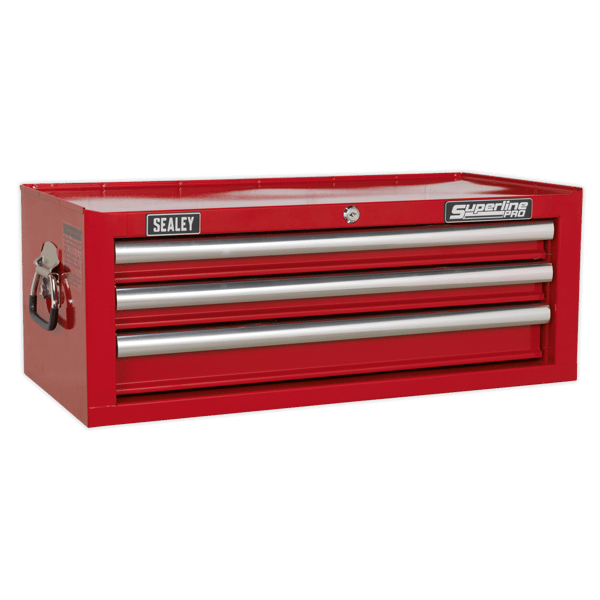 Superline PRO(R) Mid-Box Tool Chest 3 Drawer - Red