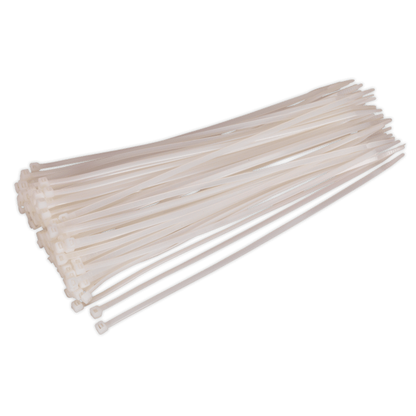 Cable Tie 300 x 4.8mm, White - Pack of 100
