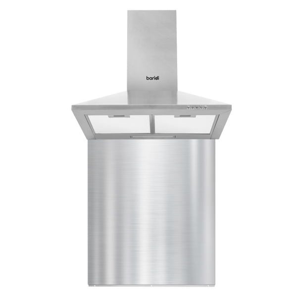 Cooker Hood with Carbon Filters & Splashback 60cm - Stainless Steel