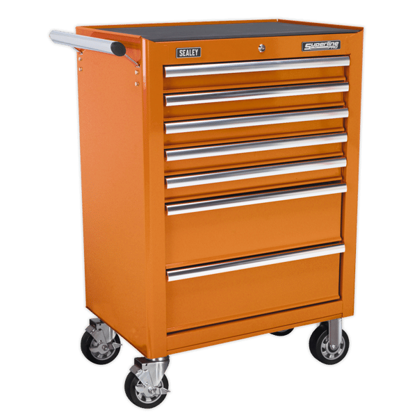 Superline PRO(R) Rollcab 7 Drawer - Orange