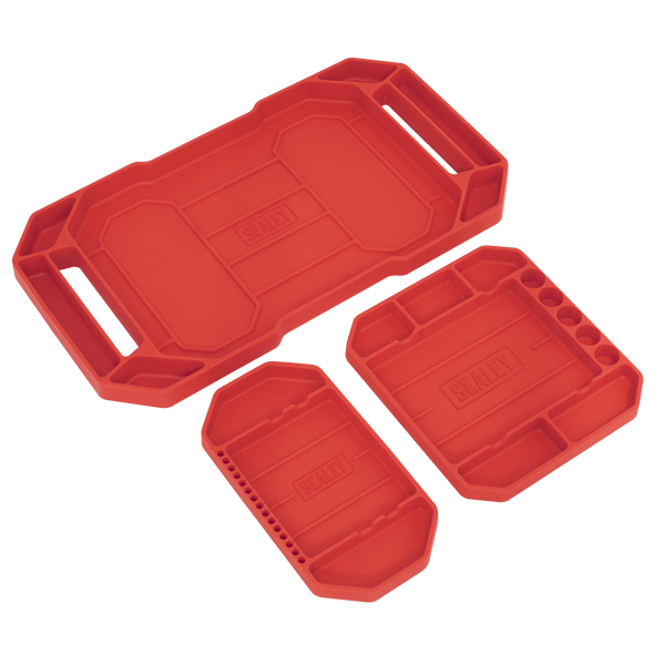 Non-Slip Flexible Tool Trays - Pack of 3