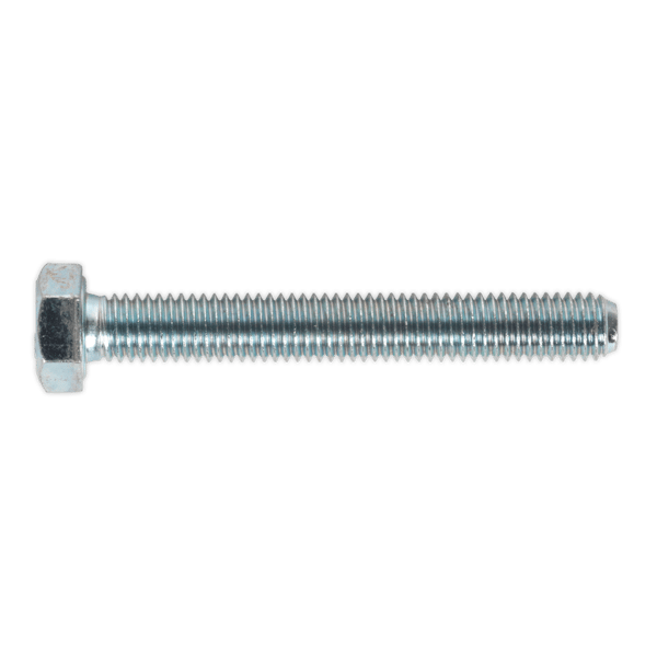 8.8 Zinc Plated HT Setscrew M8 x 60mm, DIN 933 - Pack of 50