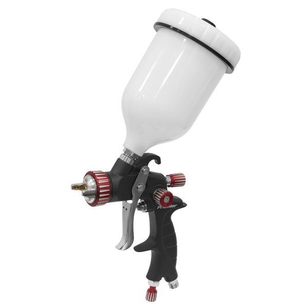 Professional HVLP Gravity Feed Spray Gun 1.3mm Set-Up
