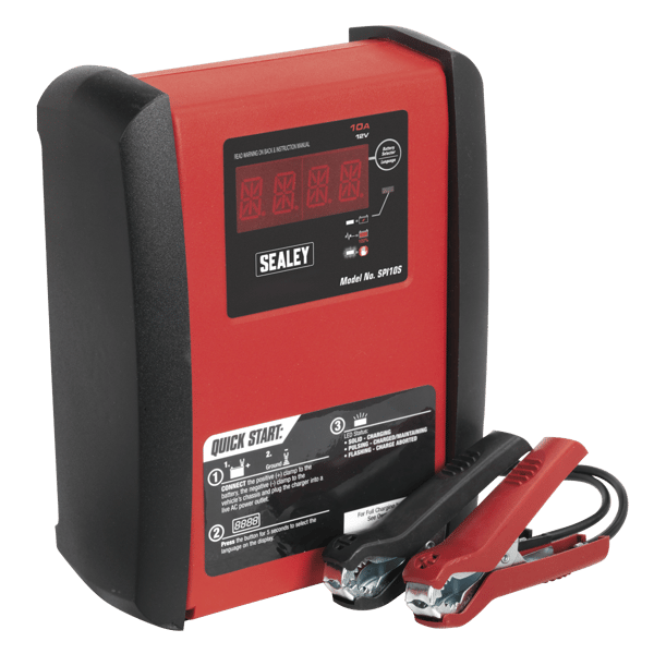 12V Intelligent Speed Charge Battery Charger/Maintainer 10A