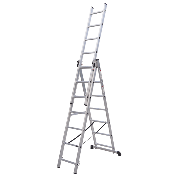 Extension Combination Ladder 3 x 7 Aluminium - EN 131