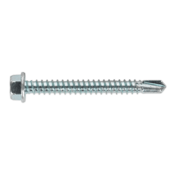Zinc Plated Self-Drilling Hex Head Screw 5.5 x 50mm - Pack of 100