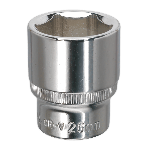Fully Polished Socket 1/2"Sq Drive 26mm