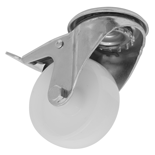 80mm Castor Wheel with Bolt Hole & Total Lock