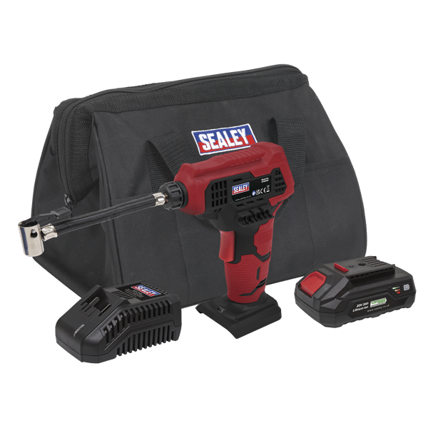 SV20 Series Cordless Tyre Inflator Kit 20V 2Ah