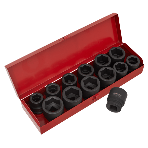 Metric/Imperial Impact Socket Set 3/4"Sq Drive 13pc