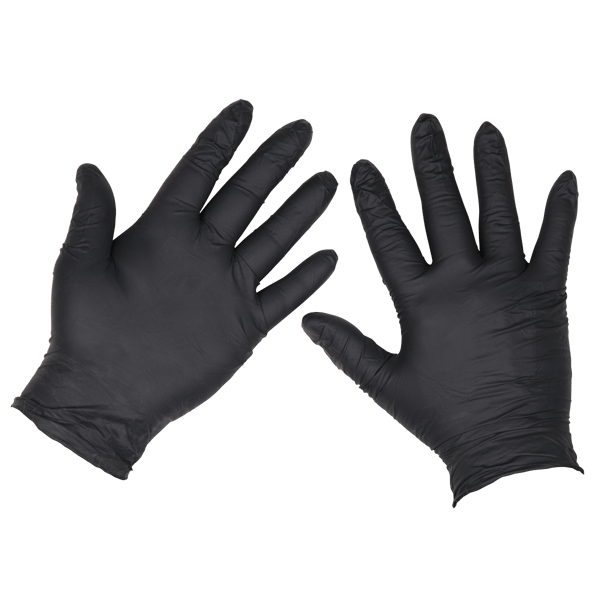 Extra-Thick Powder-Free Disposable Nitrile Gloves, X-Large - Pack of 100