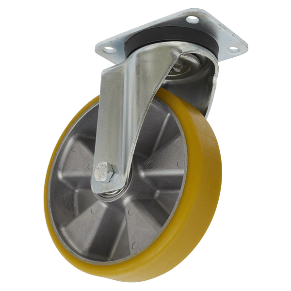 200mm Castor Wheel with Swivel Plate