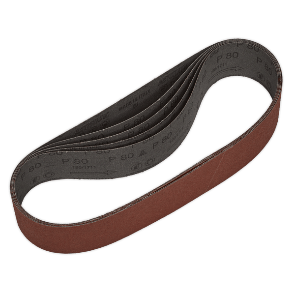50 x 686mm Sanding Belt 80Grit - Pack of 5