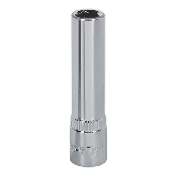 Fully Polished Deep Socket 1/4"Sq Drive 7mm