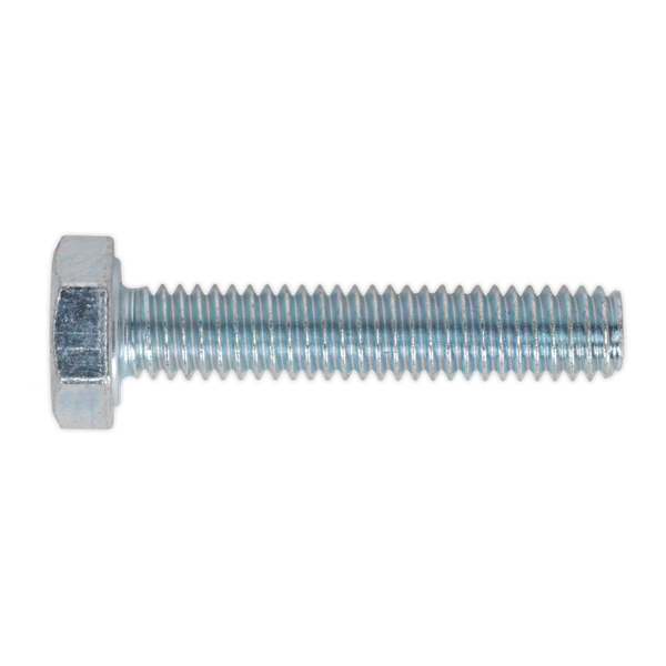8.8 Zinc Plated HT Setscrew M4 x 20mm, DIN 933 - Pack of 50