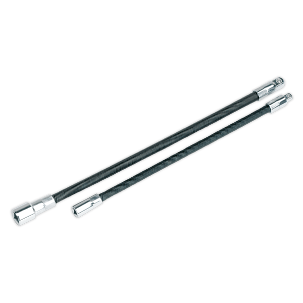 Flexible Extension Adaptor Set 1/4"Sq x 254mm & 3/8"Sq x 305mm 2pc