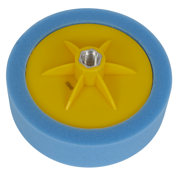 150 x 50mm Buffing & Polishing Foam Head 5/8"UNC - Blue/Medium