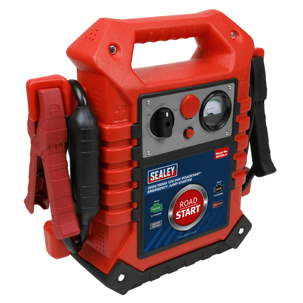 RoadStart(R) 12/24V Emergency Jump Starter 3000/1500 Peak Amps