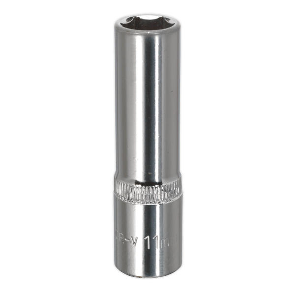 Fully Polished Deep Socket 3/8"Sq Drive 11mm