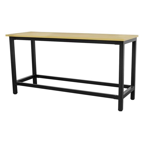 Heavy-Duty Steel Workbench with 25mm MDF Top 1.8m