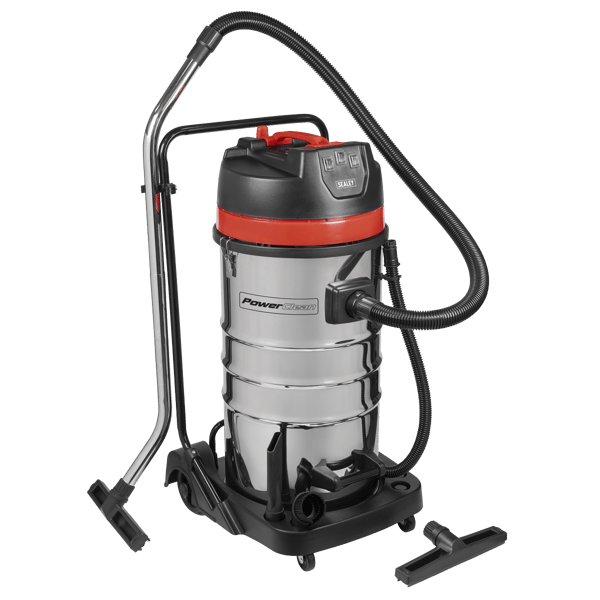 100L Vacuum Cleaner Wet & Dry with Stainless Steel Drum 3000W/230V