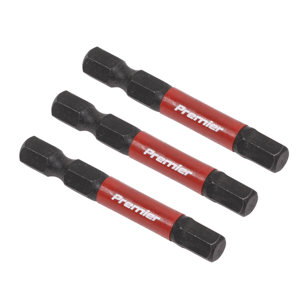 Hex Impact Power Tool Bits 6 x 50mm 3pc