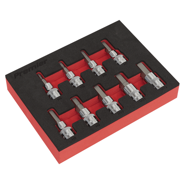 Hex Socket Bit Set 3/8"Sq Drive 9pc