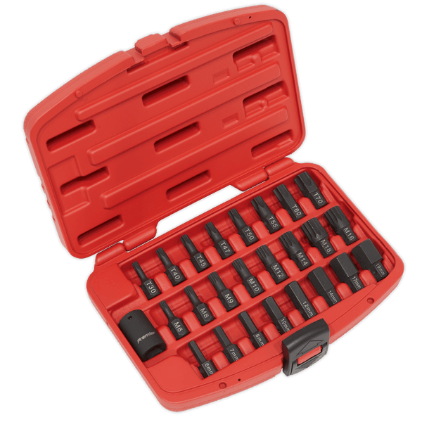 TRX-Star*/Hex/Spline Impact Bit Set 1/2"Sq Drive 25pc