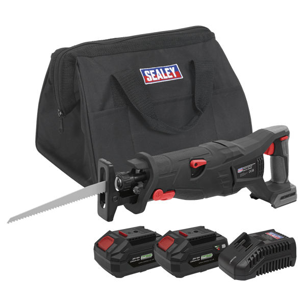SV20 Series Brushless Cordless Reciprocating Saw 20V 4Ah Kit - 2 Batteries