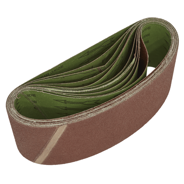 100 x 610mm Sanding Belt 80Grit - Pack of 10