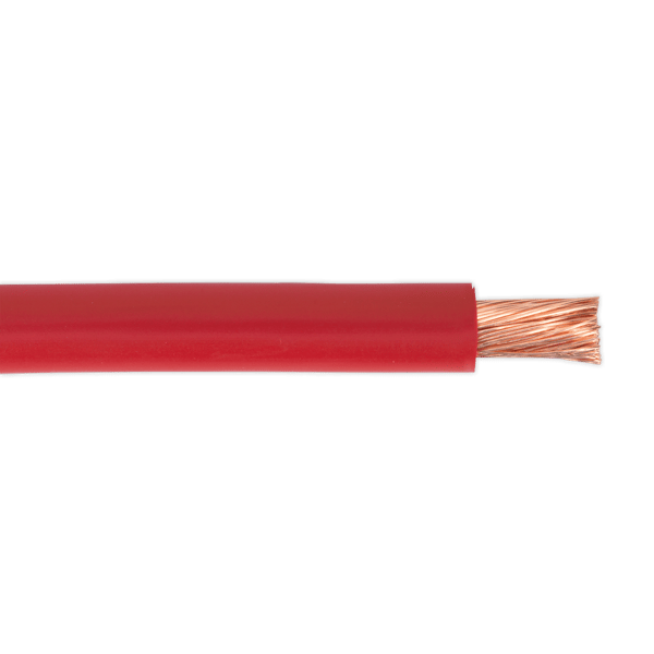 10m Automotive Starter Cable 196/0.40mm 25mm 170A - Red