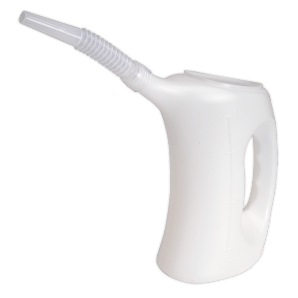 Measuring Jugs with Flexible Spout